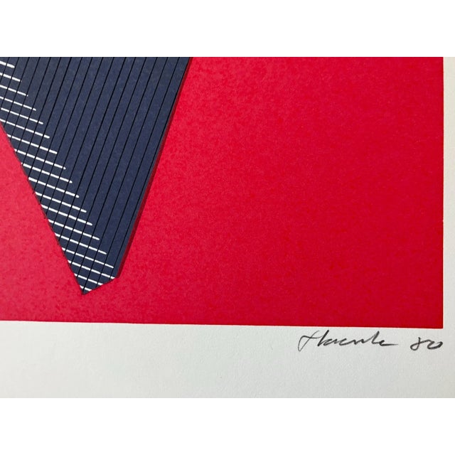 Abstract 1980s "Elena's Dream" Jean-Marie Haesle Abstract Geometric Signed and Numbered Serigraph For Sale - Image 3 of 4