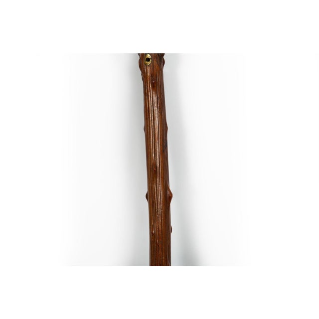Early 20th Century Antique Folk Art Carved Walking Stick Whistle Cane For Sale - Image 13 of 18