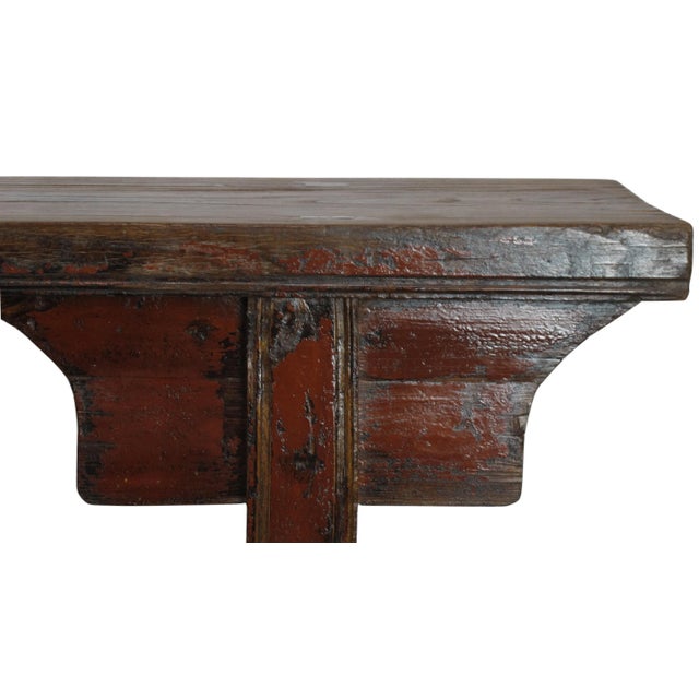Hebei 8 Ft Long Antique Countryside Console Table For Sale In Greensboro - Image 6 of 12