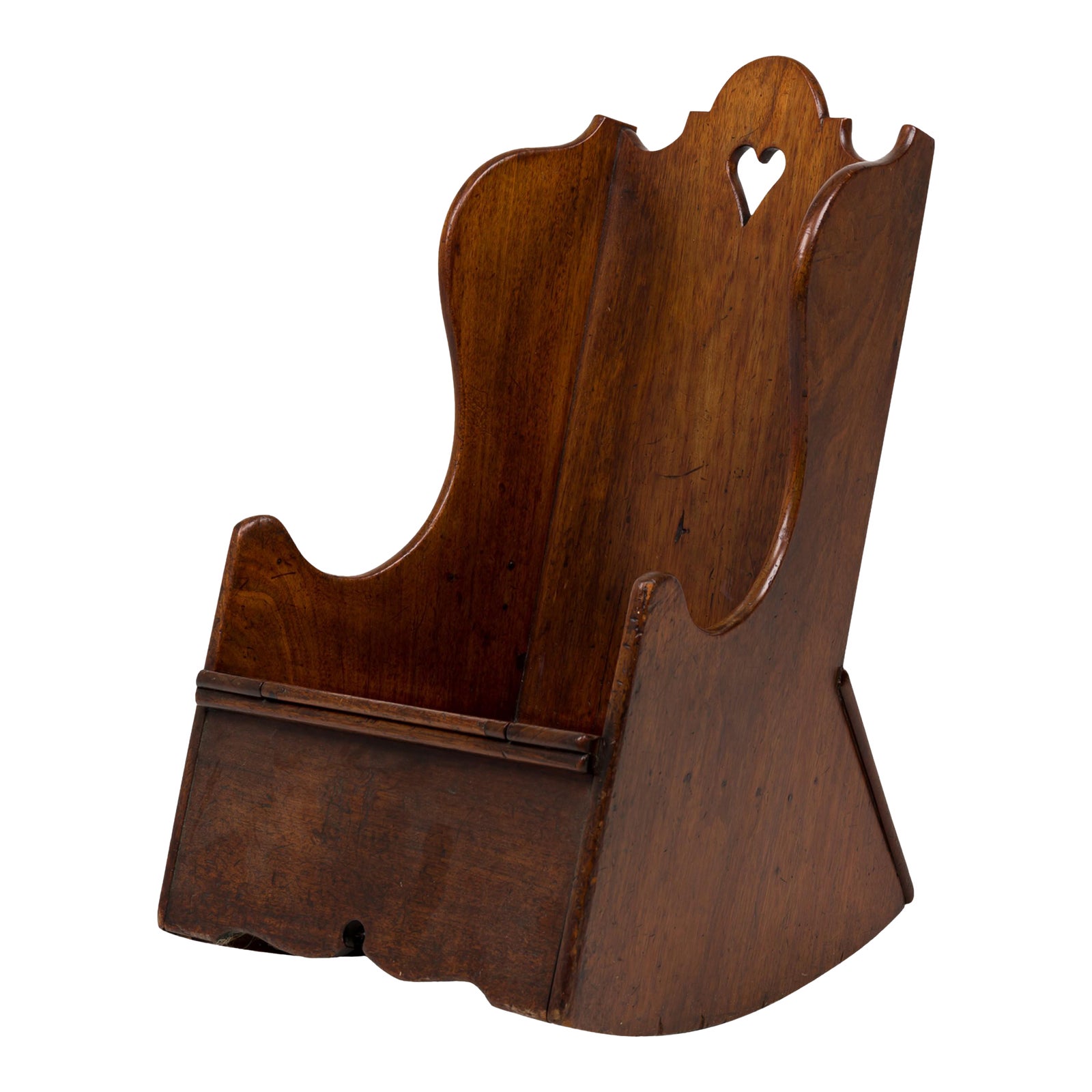 English George III Wood Child s Rocking Commode Chair | Chairish