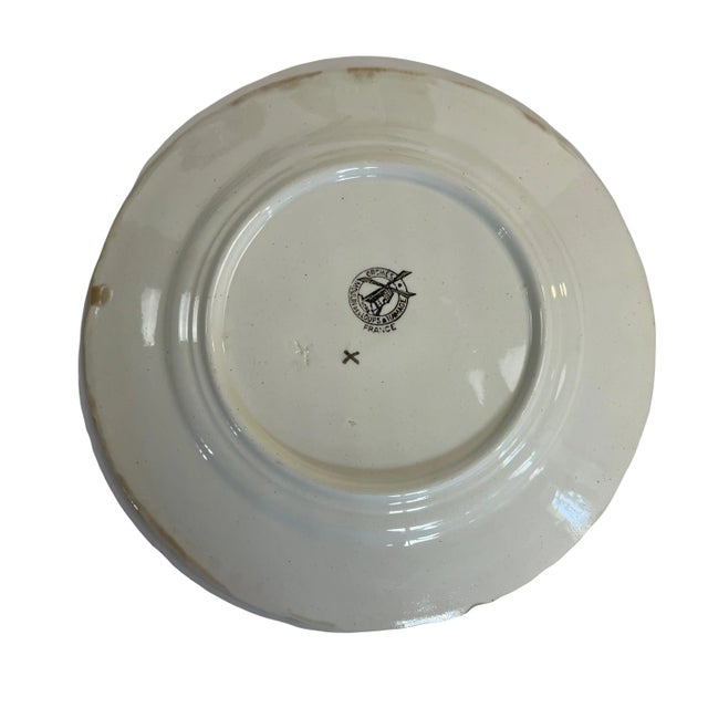 Ceramic Asparagus Plates, 1890, Set of 6 For Sale - Image 7 of 13