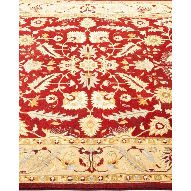 Solo Rugs Mogul, One-of-a-Kind Hand-Knotted Area Rug in Red, 4' 3" x 6' 3" For Sale - Image 4 of 8