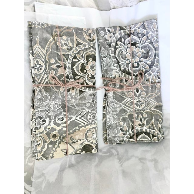 2010s 2016 Pottery Barn Jacqueline Euro Pillow Sham Pair For Sale - Image 5 of 12