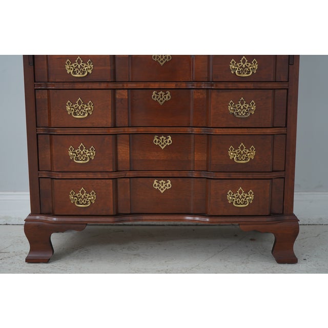 Jasper Chippendale Style Cherry Secretary Desk For Sale - Image 9 of 12