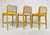 Set of 3 1980s Modern Oak Counter Stools With Leather Seats and Upholstered Backs For Sale - Image 10 of 17