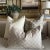 French Linen Accent Pillow in Cream Includes Down Feather Insert For Sale - Image 4 of 7