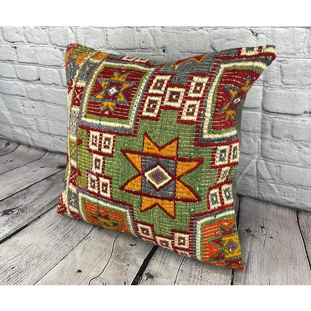 Vintage Pillow Case Turkish Kilim Pillow Decorative Kilim Pillow Dry cleaning only. PILLOW INSERT IS NOT INCLUDED
