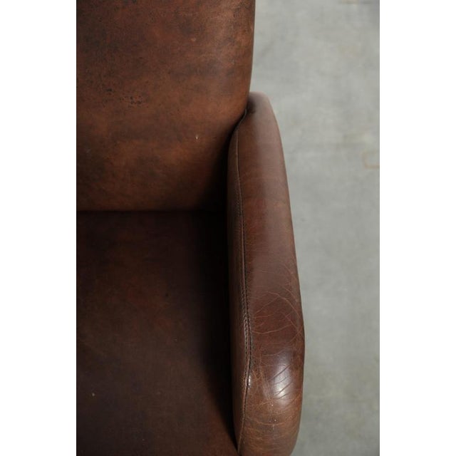 Dining Armchairs in Cowhide Leather, Set of 4 For Sale - Image 14 of 18