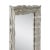 Neoclassical Regency style handcrafted mirror. Rectangular hand carved wooden structure with silver foiled finish, Spain,...