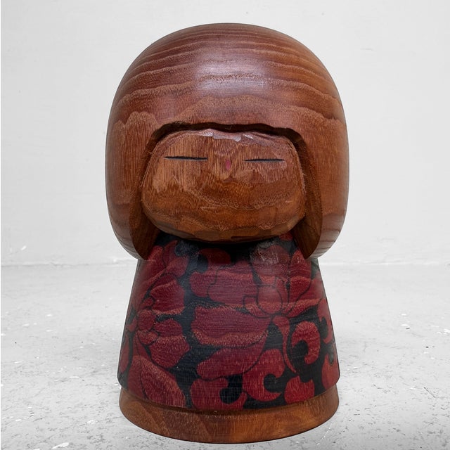 Shōwa Japanese Kokeshi by Issetsu Kuribayashi, 1970 For Sale - Image 11 of 11
