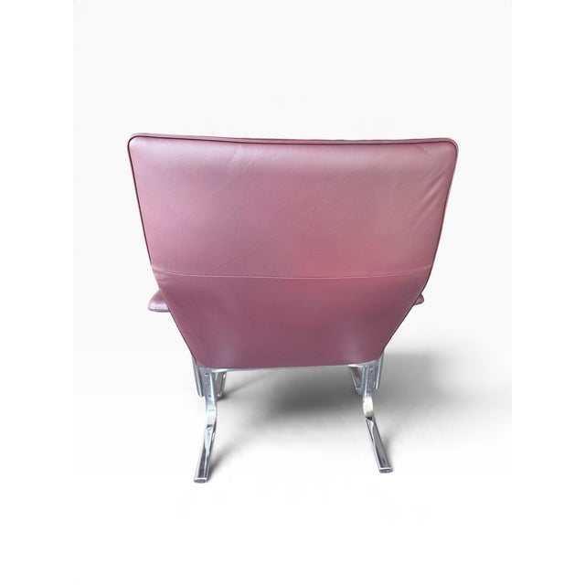 Set of DS 2030 Leather Chair with Ottoman from de Sede, 1970s For Sale - Image 4 of 9