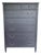 Ethan Allen Black Seven Drawer Tall Chest For Sale