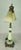 Early 20th Century Uranium Jadeite Table Lamp Alabaster Shades For Sale - Image 9 of 18