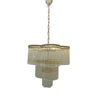 Vintage Rod Chandelier in Murano Glass, 1960s For Sale
