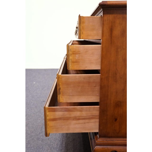 Wood Henredon Furniture Solid Mahogany Traditional Style 63" Double Dresser 5500-01 For Sale - Image 7 of 13