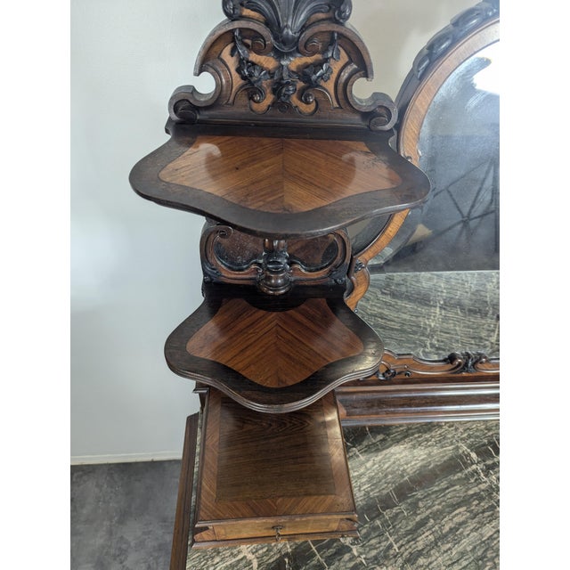 Napoleon III Dressing Table in Rosewood For Sale - Image 4 of 16