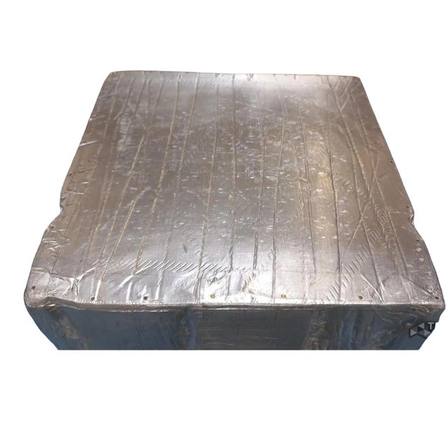 2000 - 2009 Anthropologie Silver Side Tables From Recycled Wood For Sale - Image 5 of 6