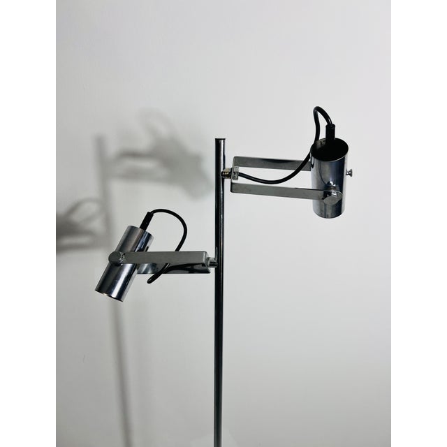 Midcentury Chrome Floor Lamp, Germany, 1970s For Sale - Image 9 of 12