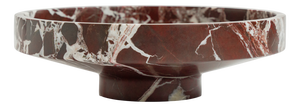 Rosso Levanto Marble Narrow Bowl by Kiwano Concept