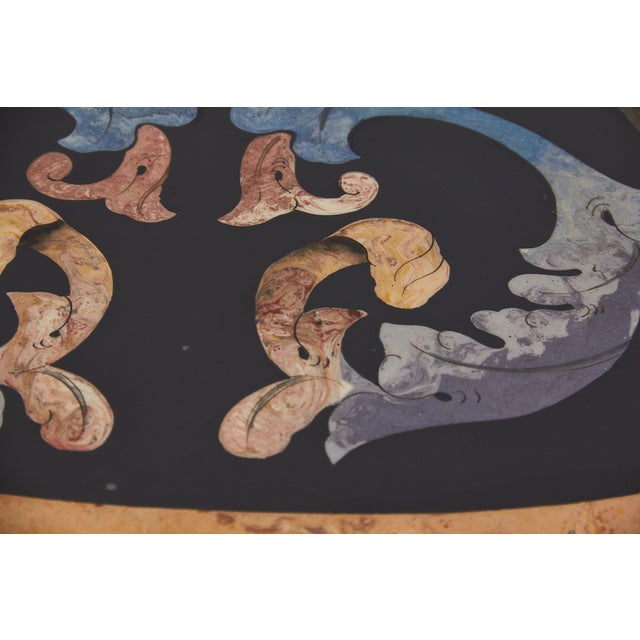 Mosaic Resin and Wood Table, 1970s For Sale - Image 3 of 18