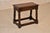 Late 19th century oak and elm joint stool from England. The top is made from elm, and has a lovely warm color and beveled...