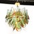 Mid-Century Modern Mid-Century Signed Barbini Hand-Blown Murano Peacock Glass Chandelier For Sale - Image 3 of 15