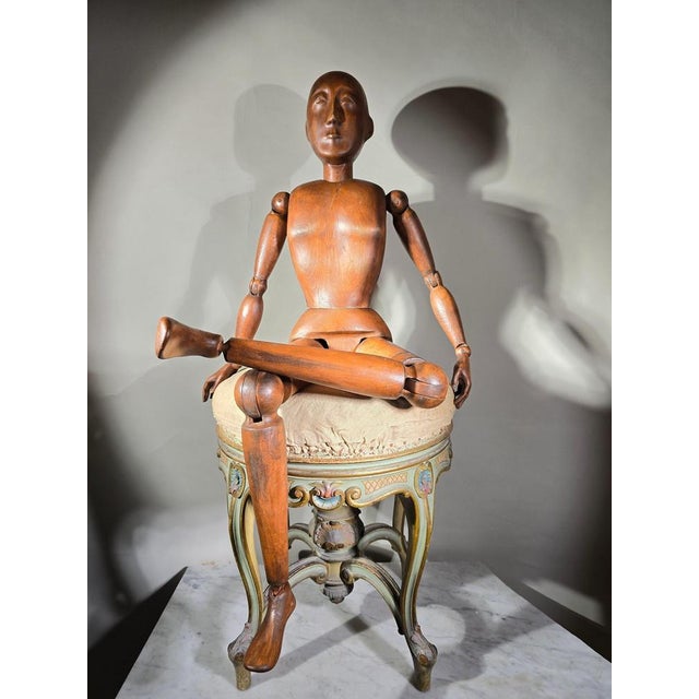 This elegant Italian artist's mannequin from approximately 1900 is a beautiful representation of craftsmanship from the...