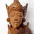 1950s Indonsian Handcarved Wood Figure of Moon Goddess For Sale - Image 4 of 11