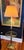 Vintage Ralph Lauren Style Three Way Switch Light Stiffel Brass Floor Lamp with Integrated Glass Drink Table A well-made...