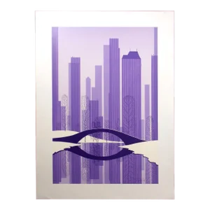 Eyvind Earle "Central Park" Hand Signed Serigraph Fine Art New York