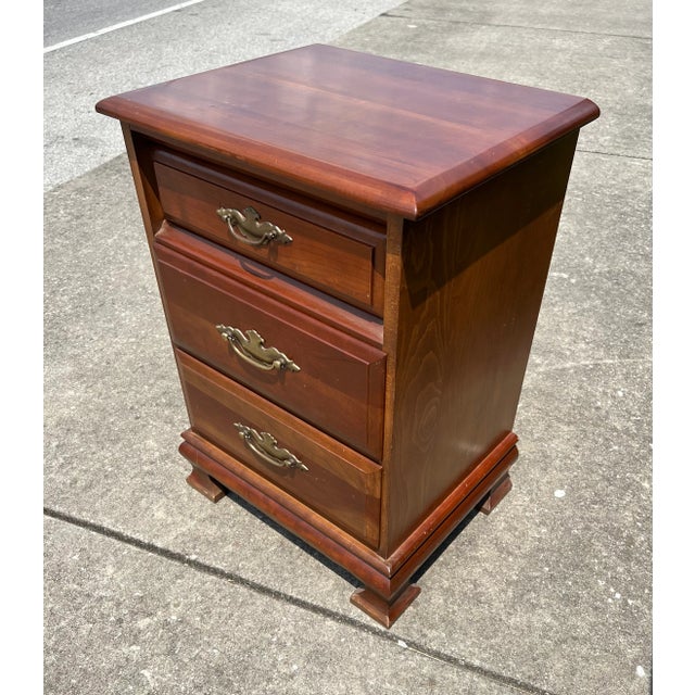 1960s Vintage Cherry Nightstand Chairish