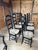 Country Style Ebonized Wood Ladderback Dining Chairs With Rush Seats -Set of 10 For Sale - Image 11 of 17