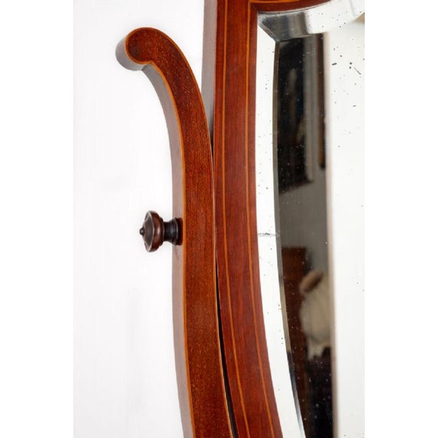 Regency Revival Mahogany Dressing Mirror, 1880s For Sale - Image 5 of 8