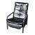 Milo Baughman Chrome and Black Leatherette Recliner For Sale