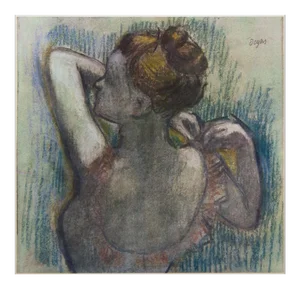 1959 After Edgar Degas, "Dancer" Vintage Hungarian Art Deco Full-Color Print