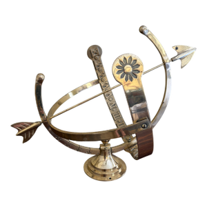 Large Classical Brass Armillary Sphere Garden Sculpture on Stand, English Estate Style