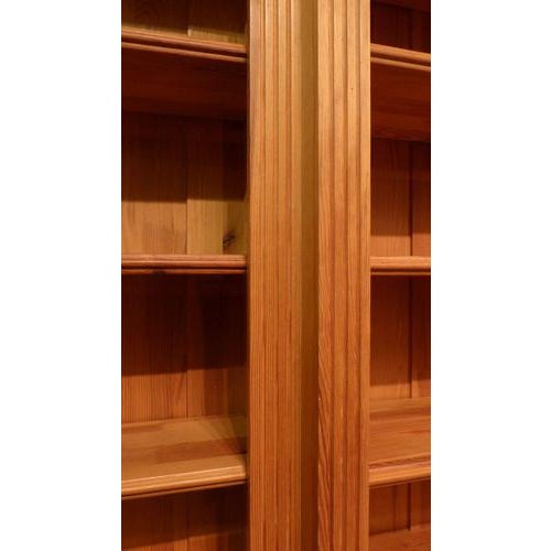 Brown Vintage Wood Bookshelf, 1990s For Sale - Image 8 of 15
