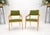 Pair of c1950s Blond Birch Scandinavian Swedish Arm Chairs Green Upholstery For Sale - Image 14 of 15