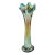 Mid 20th Century Handmade Green Vase With Ornate Details For Sale
