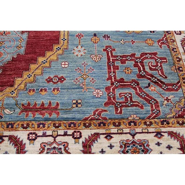 Handwoven Serapi Style Area Rug 9’0″ X 11’10” For Sale - Image 4 of 11