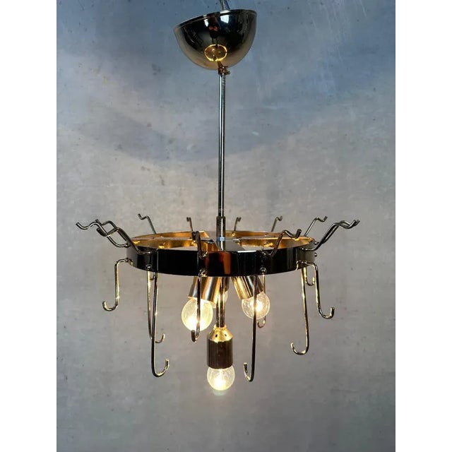 Vintage Murano Frozen Leaves Chandelier in Bicolor For Sale - Image 12 of 13