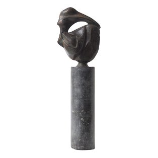 Abstract Bronze Sculpture by Jean Houben, 1976 For Sale