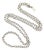 Vintage Sterling Silver 24” Open Link Chain by Brother Wolf For Sale