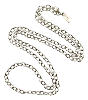 Vintage Sterling Silver 24” Open Link Chain by Brother Wolf