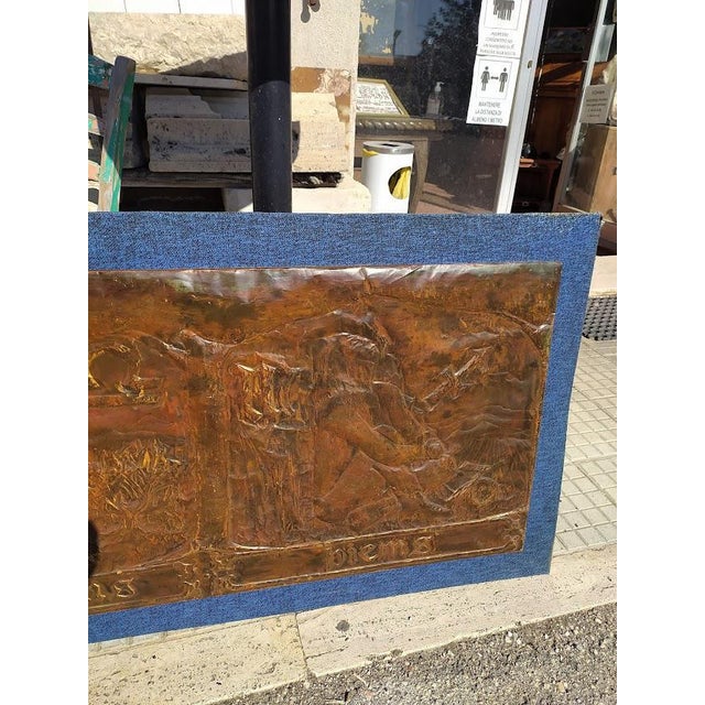 Grounded Painting on Copper Panels, The Four Seasons and the Zodiac Signs, Italy, 1970 For Sale - Image 13 of 18