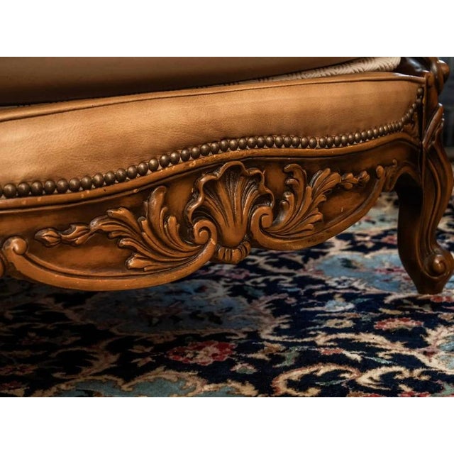Animal Skin Italian Leather Sofa from Chateau d'Ax, Set of 4 For Sale - Image 7 of 11