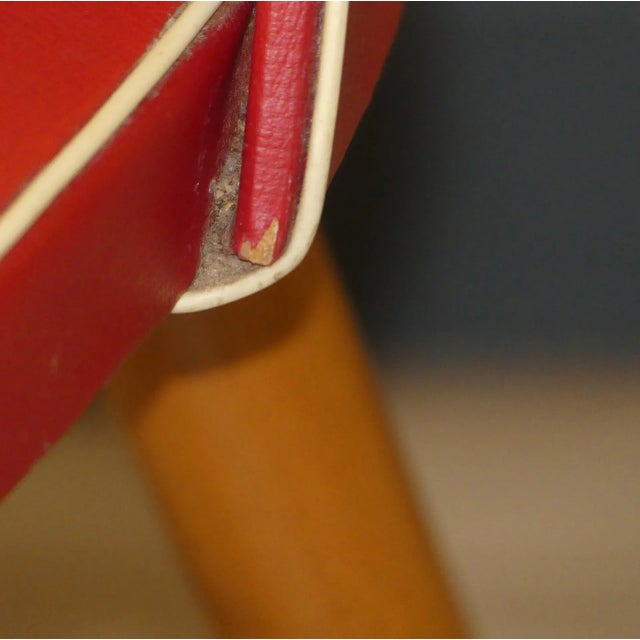 Red Cocktail Chair, 1950s For Sale - Image 9 of 12