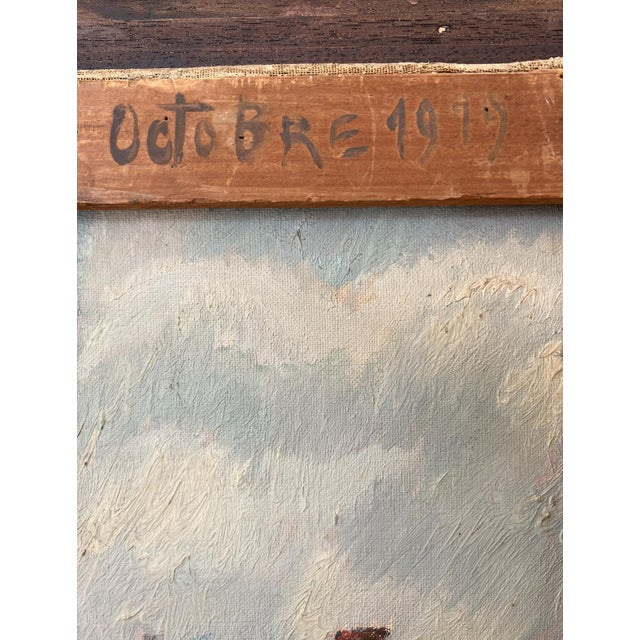 René Guinand, Festivities in the Town in Geneva, Oil on Canvas, 1919, Framed For Sale - Image 17 of 18