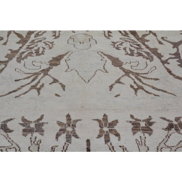 2020s Oushak Hand Knotted Wool Rug, 10'5"x13'9" For Sale - Image 5 of 6