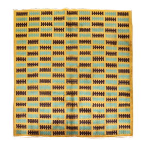 Mid 20th Century Turkish Art Deco Square Rug